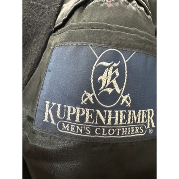 "Wool & Cashmere" Men's Black Trench 48R Goth Grunge Dark Romance QUiet Luxury - Picture 9 of 16